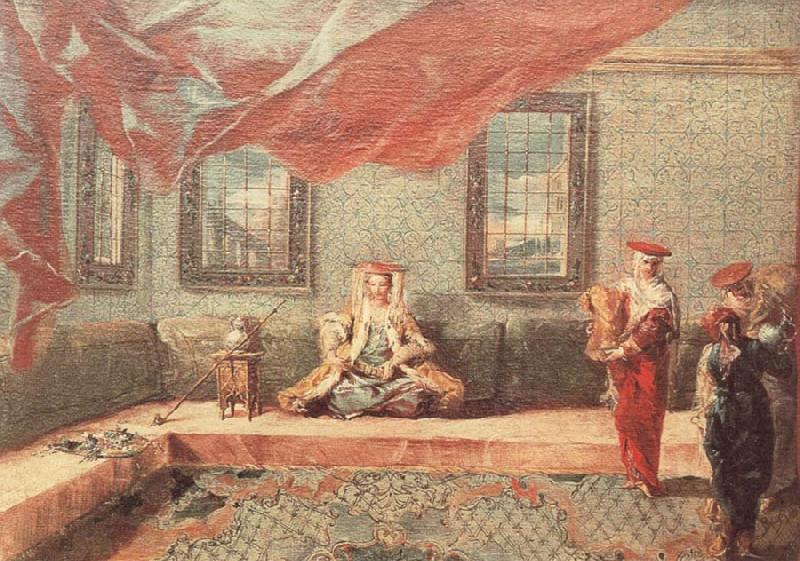 GUARDI, Gianantonio Scene in a Harem oil painting picture